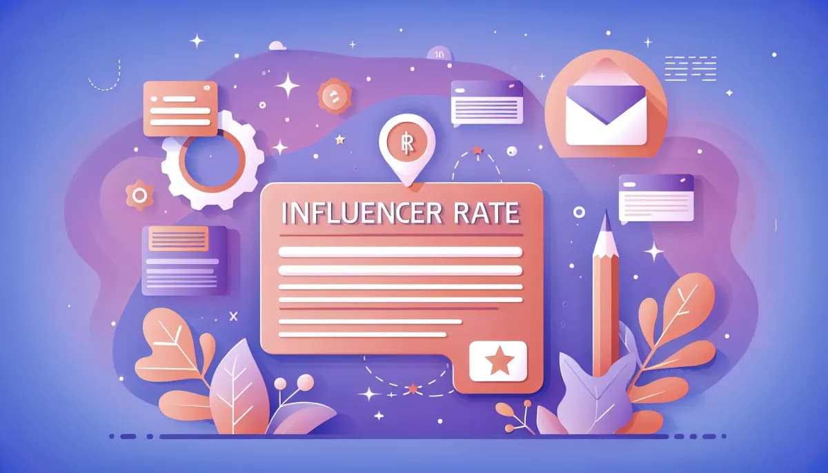 Influencer reviewing their rate card and media kit documents in 2026