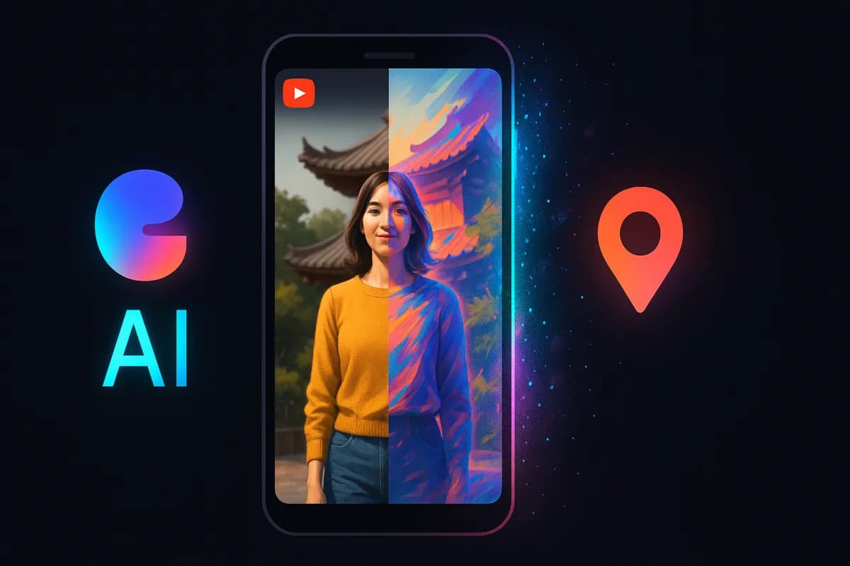 YouTube Gemini Omni AI remix Shorts generative Featured Places locations Google I/O 2026 prompt transformation discoverability creators