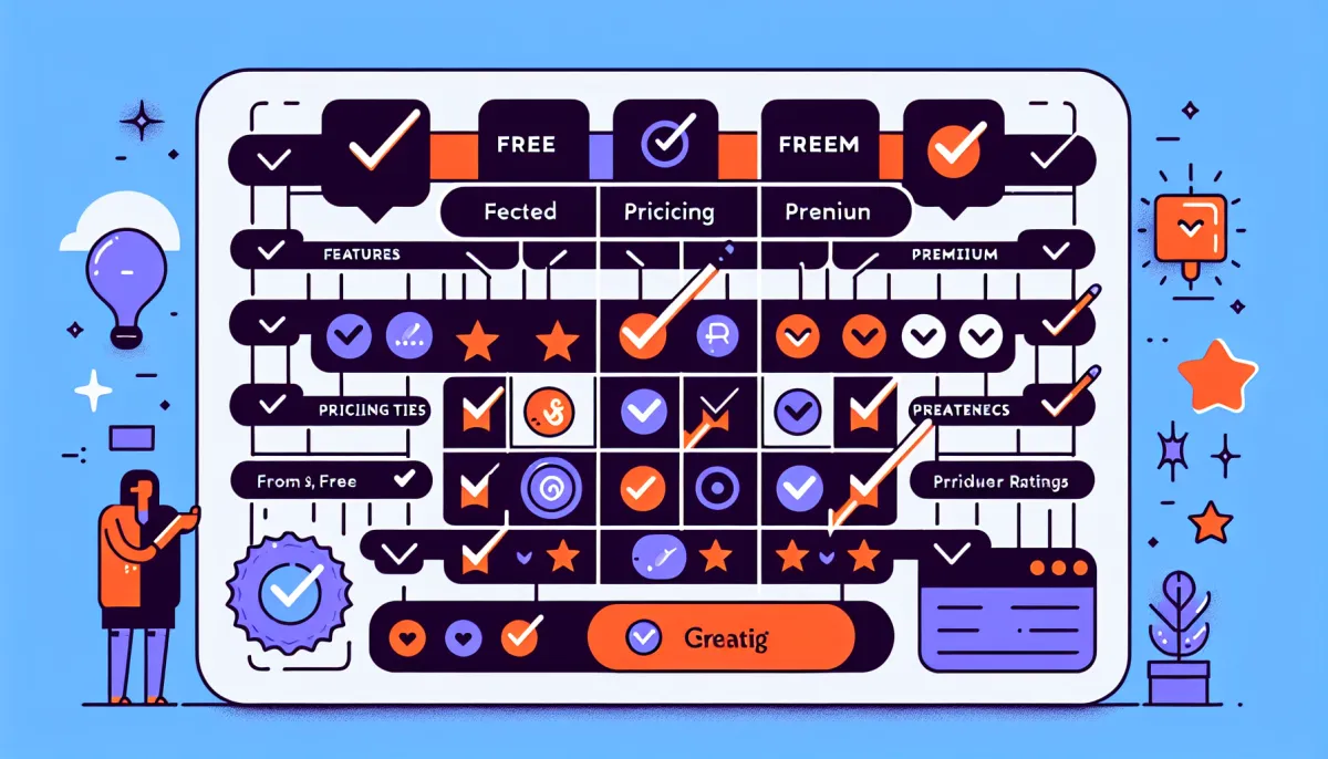 Comparison table of free social media tools — features and free plans 2026